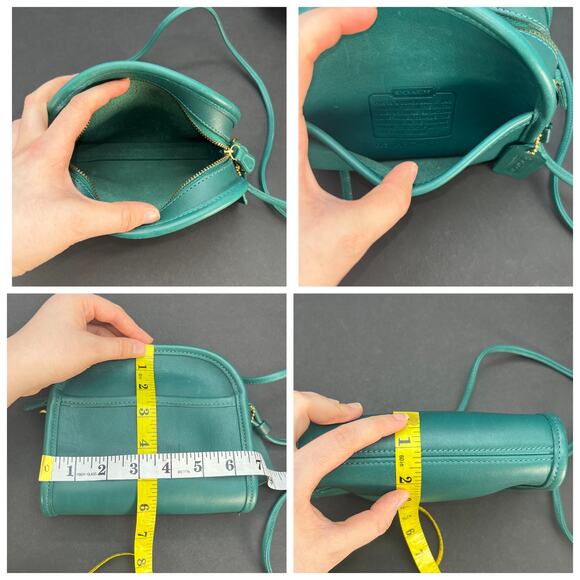 Vintage Coach Abbie Zip 9017 USA 1998 Jade - Picture 9 of 9